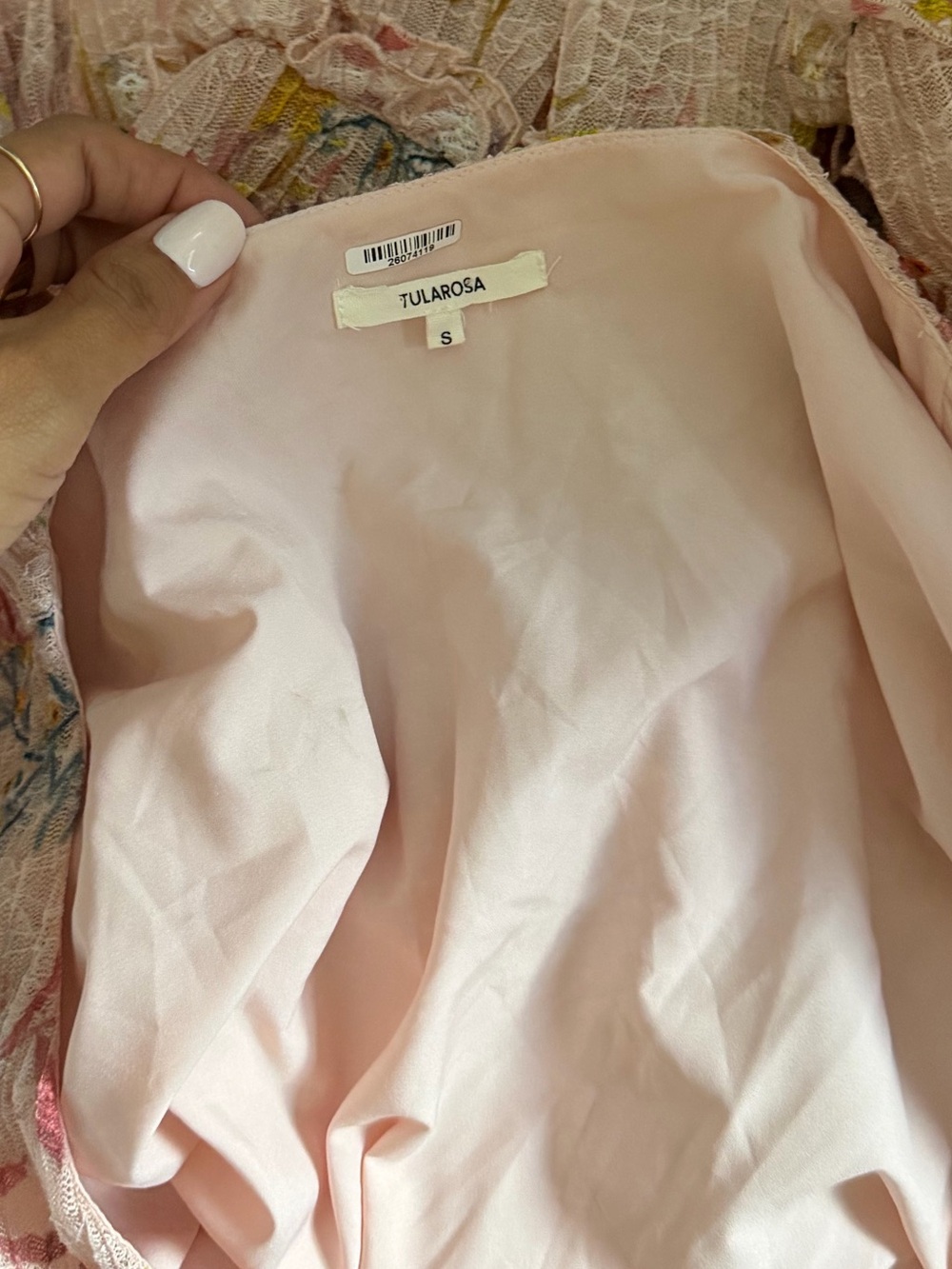 Tularosa Evelyn Dress in Light Rose Floral - Picture 8 of 9